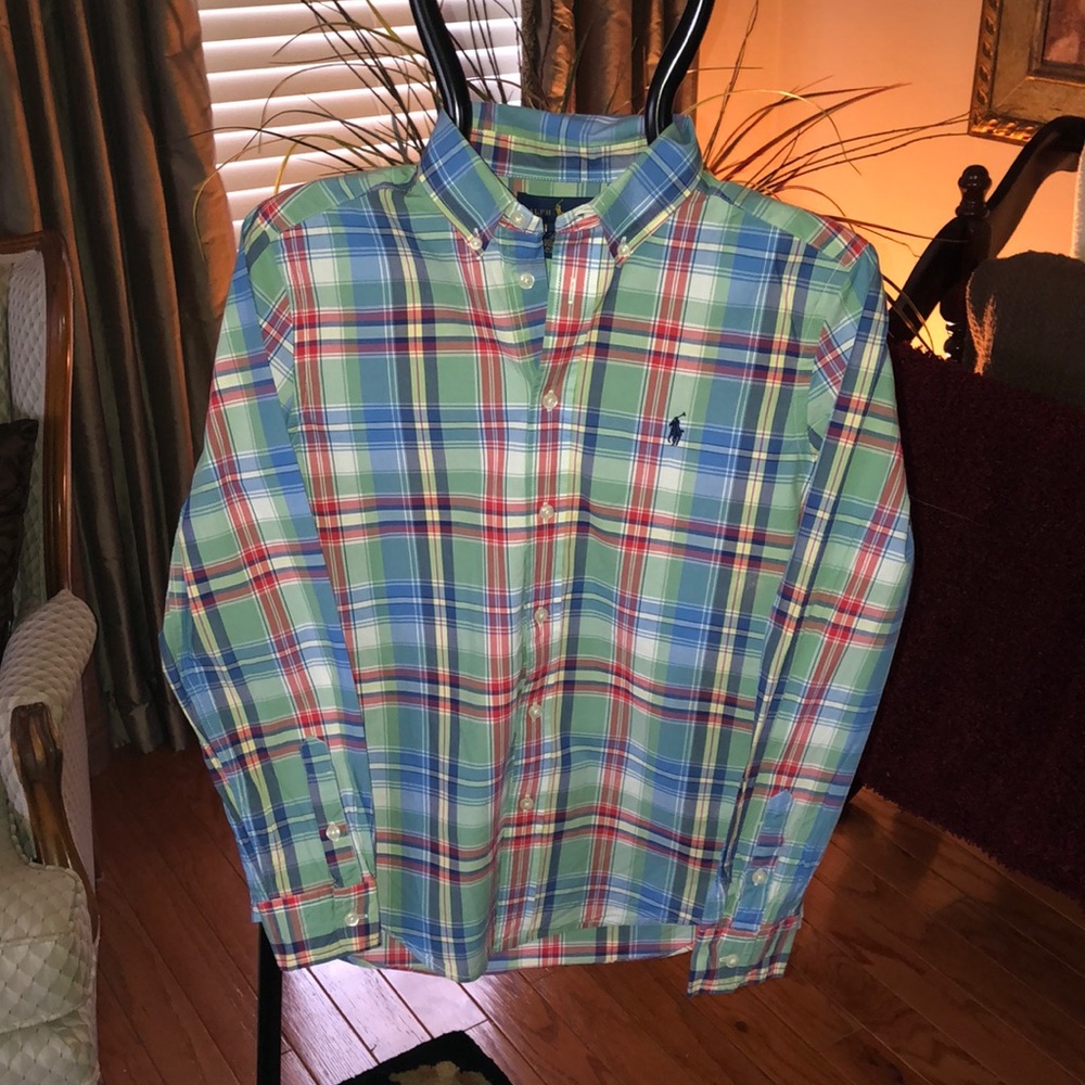 Boys’ Ralph Lauren plaid oxford